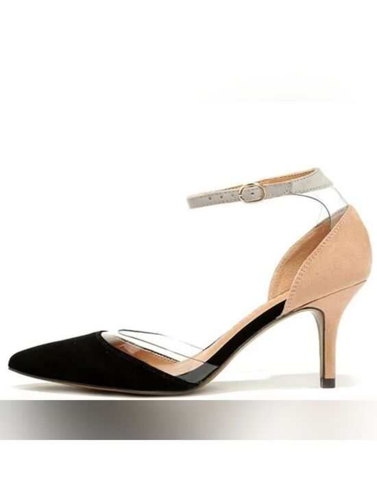 Chinese Laundry Shoes - Chinese Laundry Only You Black and Nude Lucite Kitten Heels